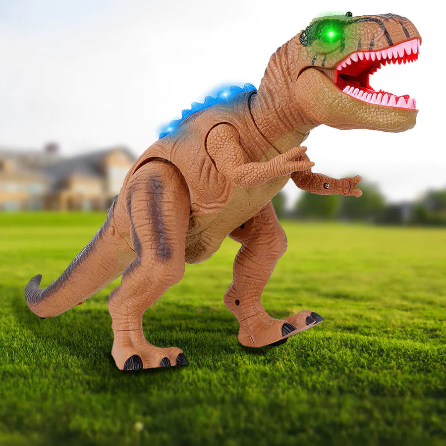 Remote Control T-Rex Dinosaur With LED Light Up, Walking & Roaring Realistic Dinosaur Toys image 9