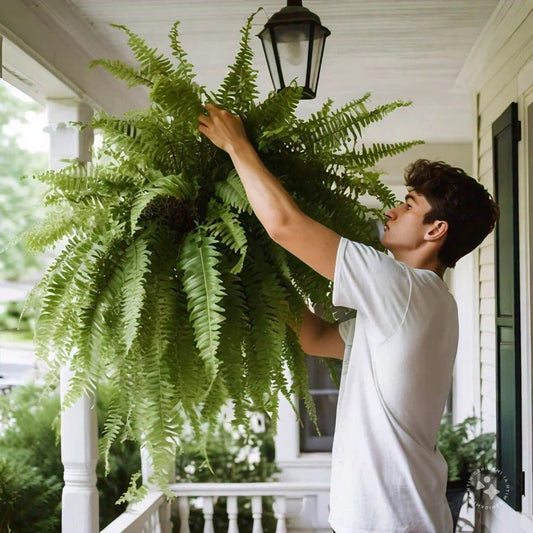 UV Resistant Lifelike Artificial Boston Fern For Outdoors image 0