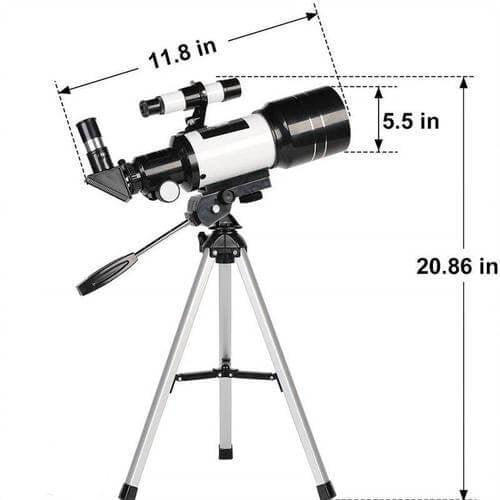 Professional Astronomical Telescope - Moon-Watching W/ Tripod Table Present - 150x Zoom image 3