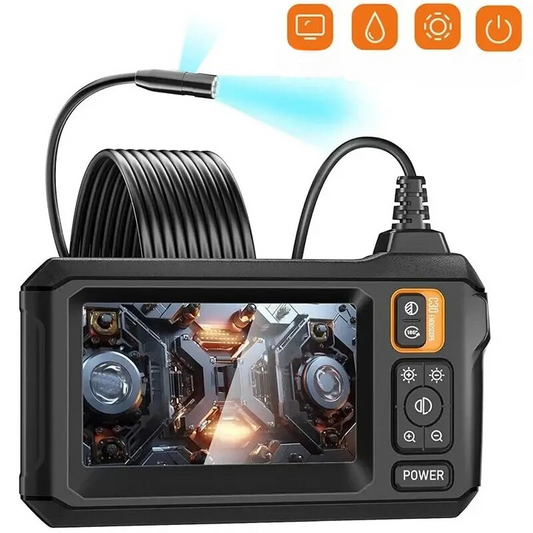 Industrial Endoscope Inspection Camera – 1080p Hd With 4.3-Inch Display Adjustable Lens image 0