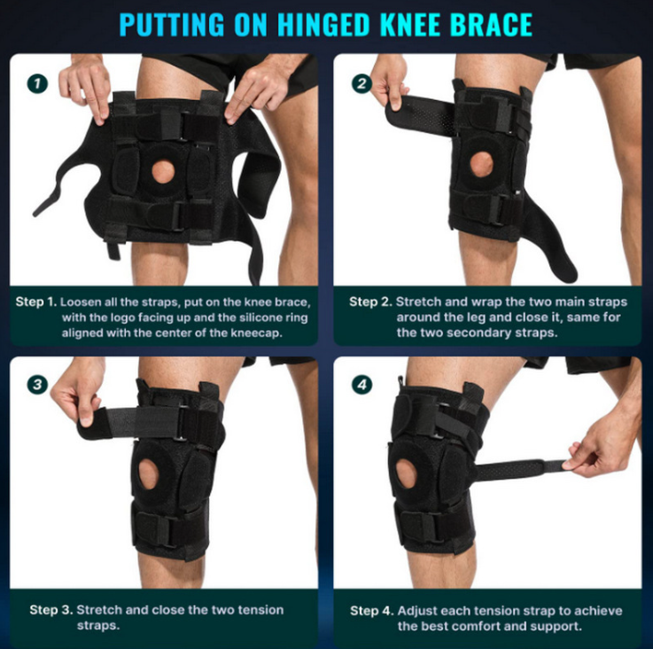Adjustable Hinged Knee Brace For Meniscus Tear image 5