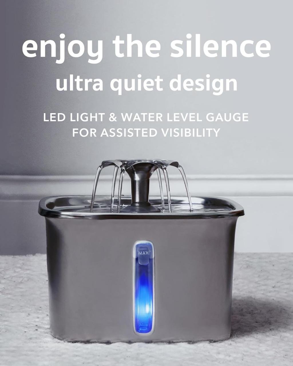 Stainless Steel Cat Water Fountain image 3