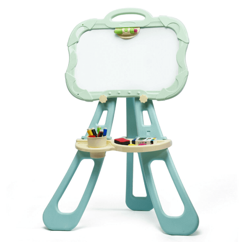 Portable Kids 4 in 1 Magnetic Chalkboard Art Easel image 4