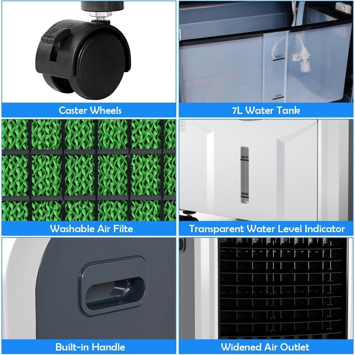 Portable Air Cooler Fan and Heater Humidifier image 8
