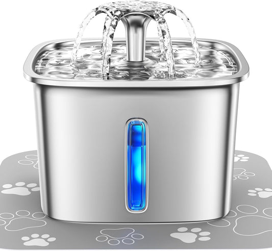 Stainless Steel Cat Water Fountain image 0