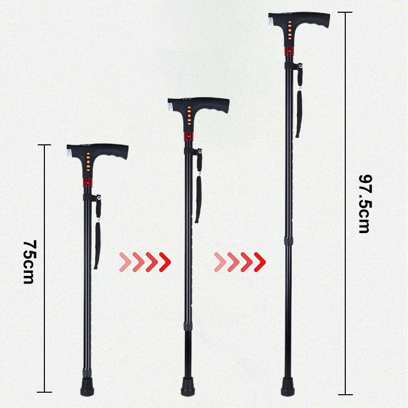 Intelligent walking stick for the elderly with LED light image 5
