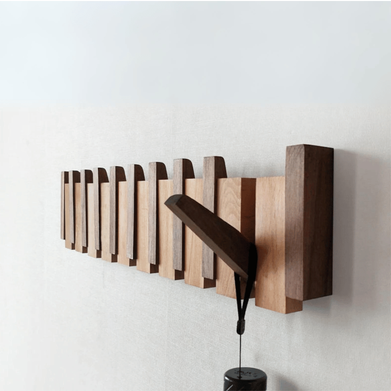 Handmade Wooden Coat Rack image 0