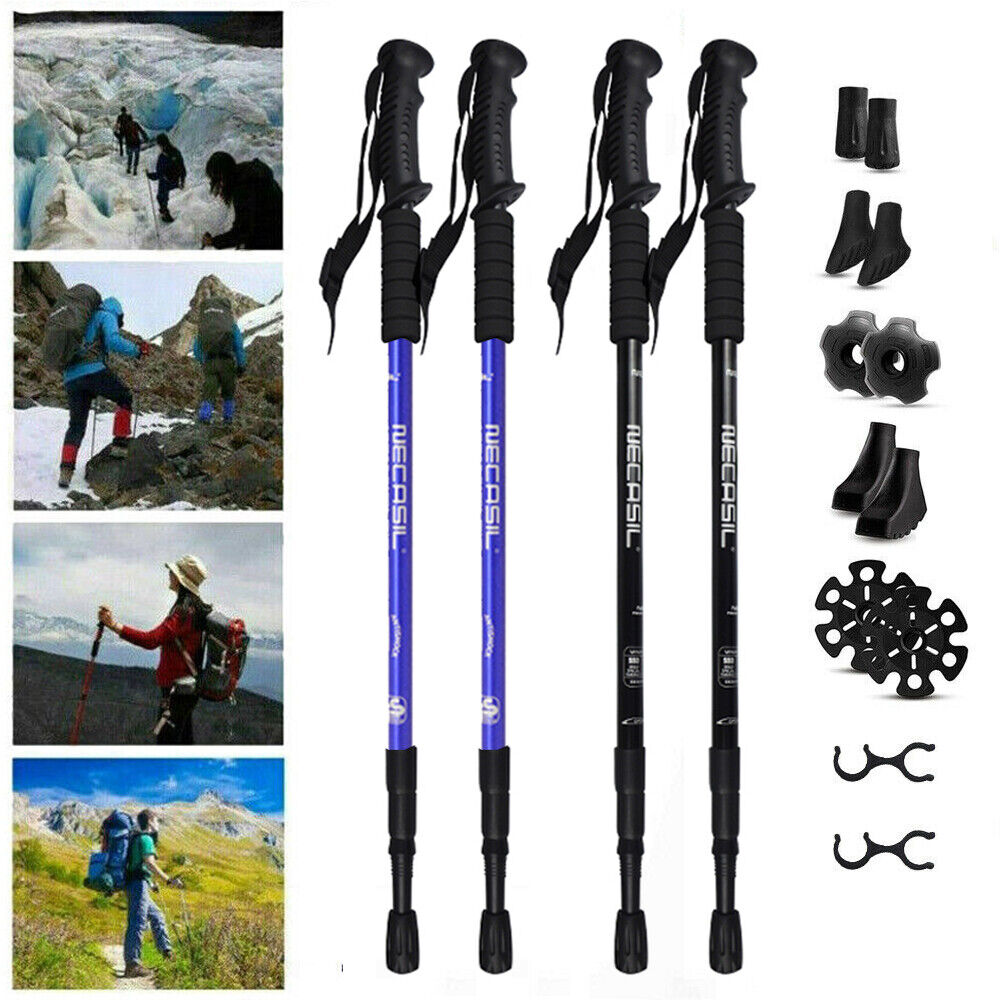 2X Trekking Poles Nordic Hiking Sticks image 0