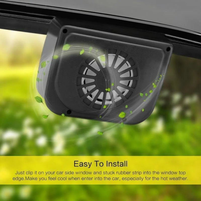 Vehicle Solar Powered Car Vent Window Fan image 3