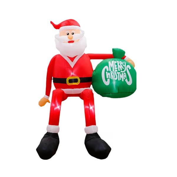 Giant 8FT LED Climbing Santa Inflatable – Premium Outdoor Christmas Decoration image 5