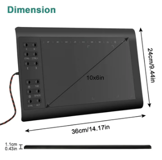 Graphic Tablet Drawing Pad Digital Pen image 4