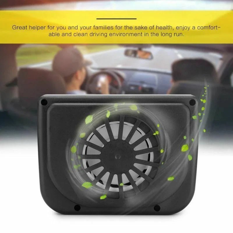 Vehicle Solar Powered Car Vent Window Fan image 1