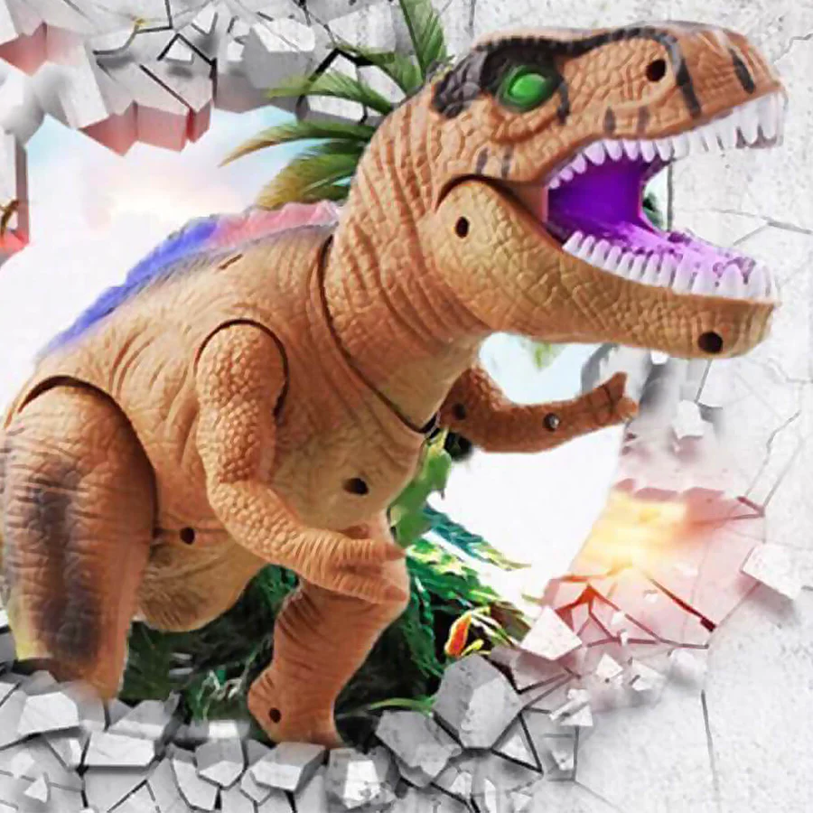 Remote Control T-Rex Dinosaur With LED Light Up, Walking & Roaring Realistic Dinosaur Toys image 8
