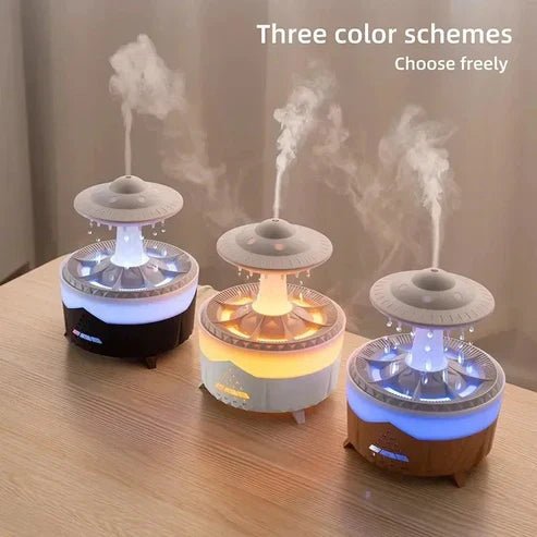 Mushroom Humidifier with Raining Cloud Lamp Aromatherapy - Colorful Raindrop Light Essential Oil Diffuser image 4