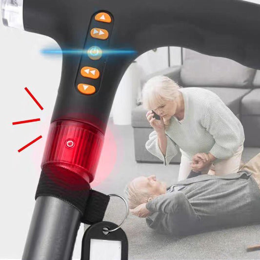 Intelligent walking stick for the elderly with LED light image 0