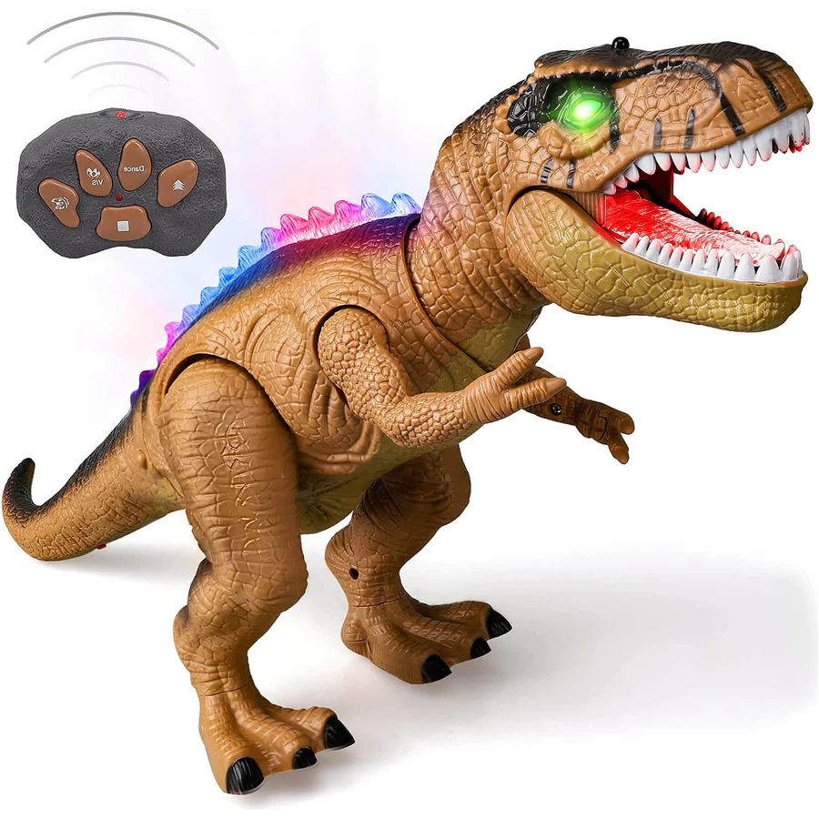 Remote Control T-Rex Dinosaur With LED Light Up, Walking & Roaring Realistic Dinosaur Toys image 11