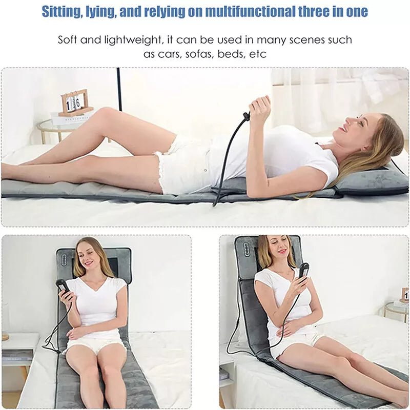 Shiatsu Massage Mat with Heat – Relaxing Full-Body Electric Mattress Pad image 6