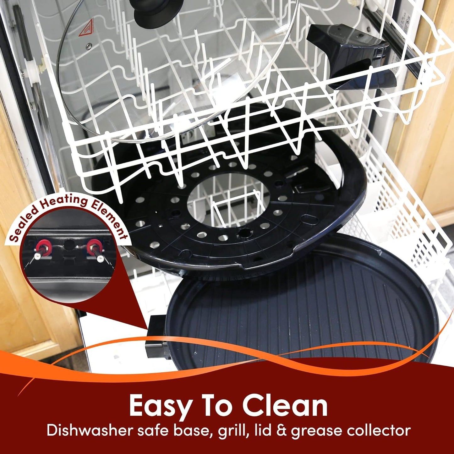 Smokeless Electric Tabletop Grill Nonstick image 5