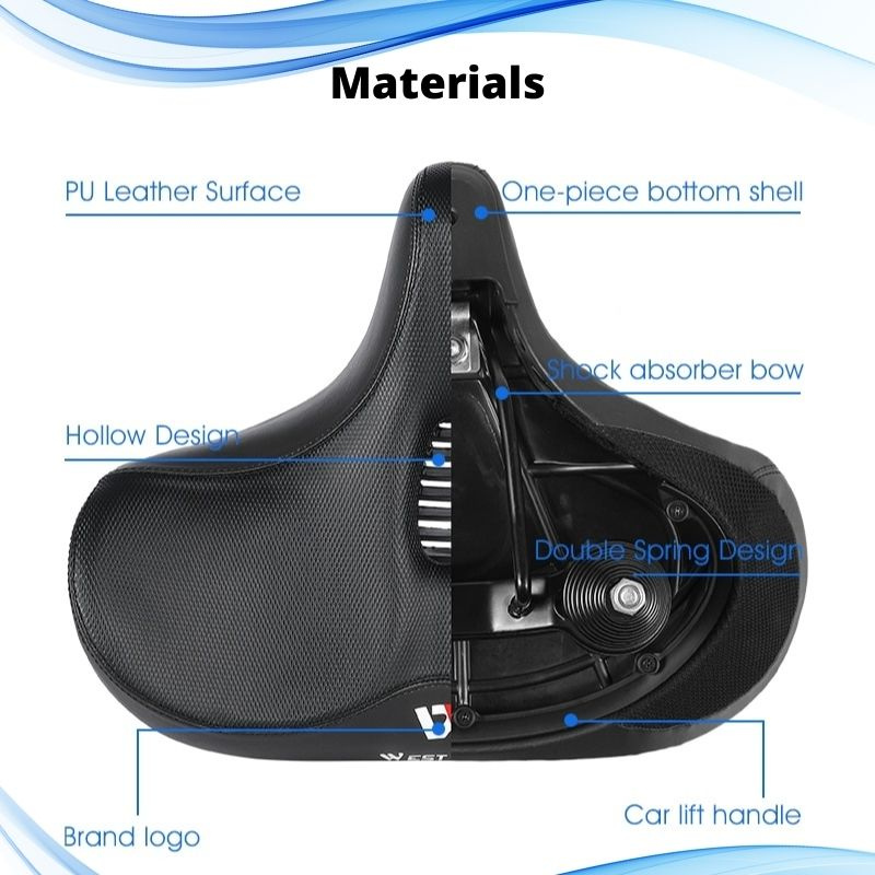 Extra Large Bike Seat With Comfortable Thick Foam and Waterproof image 9