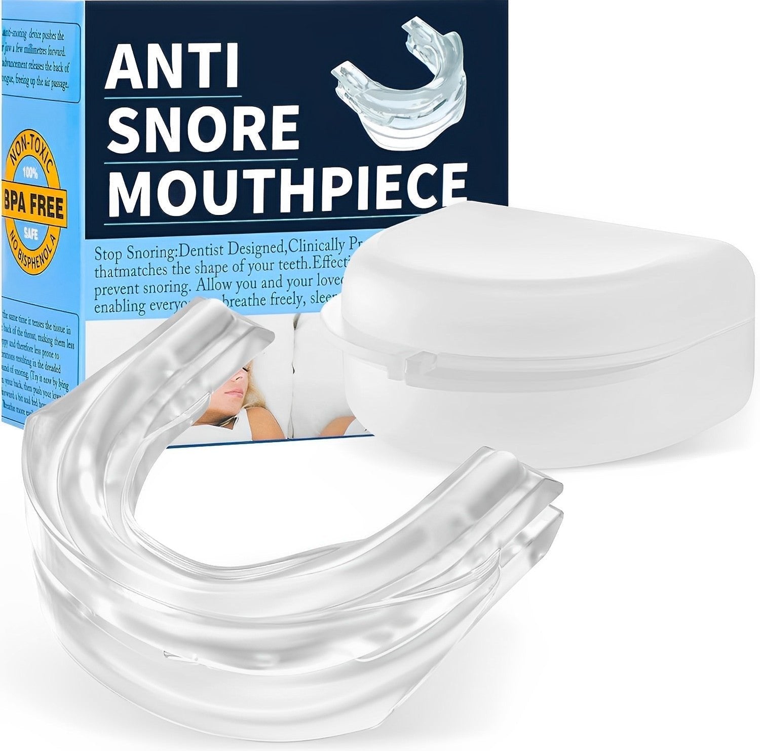 Anti Snoring Sleep Apnea Mouthpiece Guard image 1