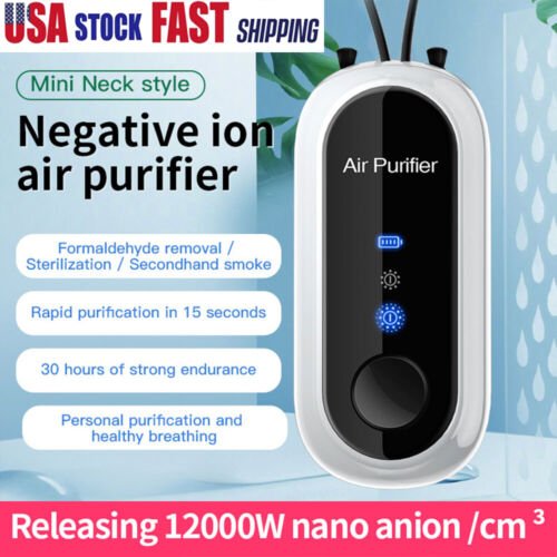 Personal Mini Air Purifier Necklace | Wearable Air Purifier with USB Charging image 3