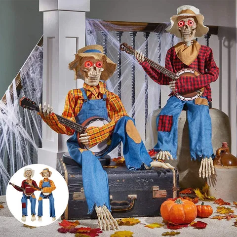 Funny Animated Dueling Banjo Skeletons image 2