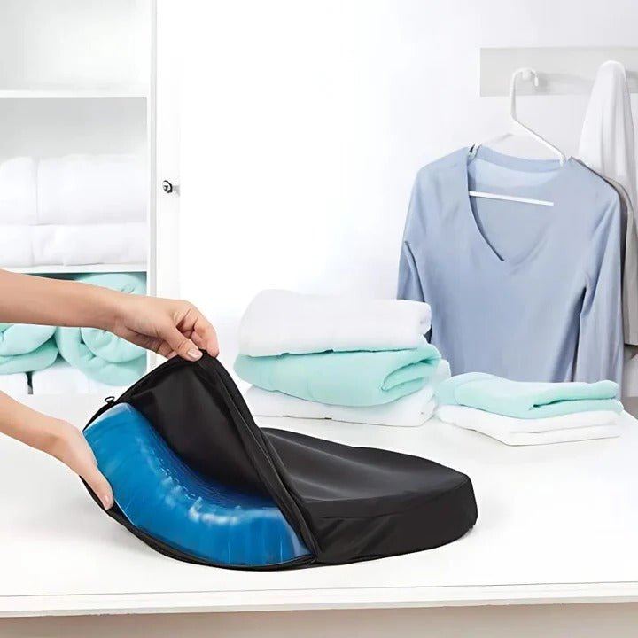 Orthopedic Gel Seat Cushion | Pressure Relief - Tailbone Pain - Lower Back Support - For Office Chair - Car - Wheelchair Use image 5