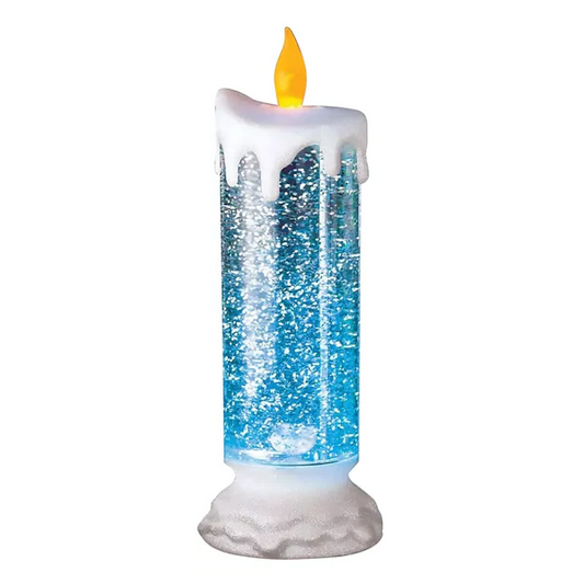 LED Christmas Candles Rechargeable With Glitter image 0