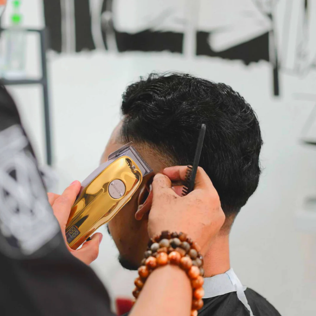 Professional Hair Clippers for men gold Set | Gold Hair Clippers Cordless image 6