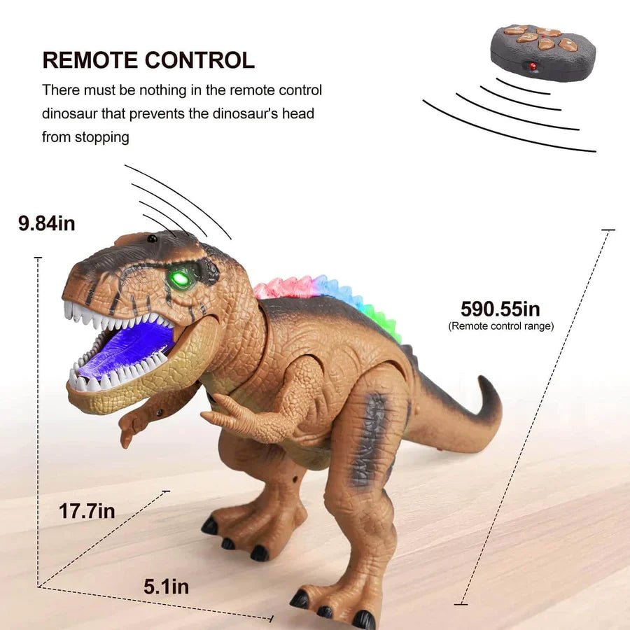 Remote Control T-Rex Dinosaur With LED Light Up, Walking & Roaring Realistic Dinosaur Toys image 10