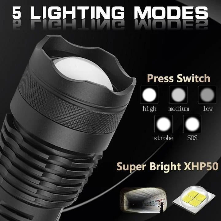 90000 Lumens Xhp50.2 Most Powerful Flashlight image 7
