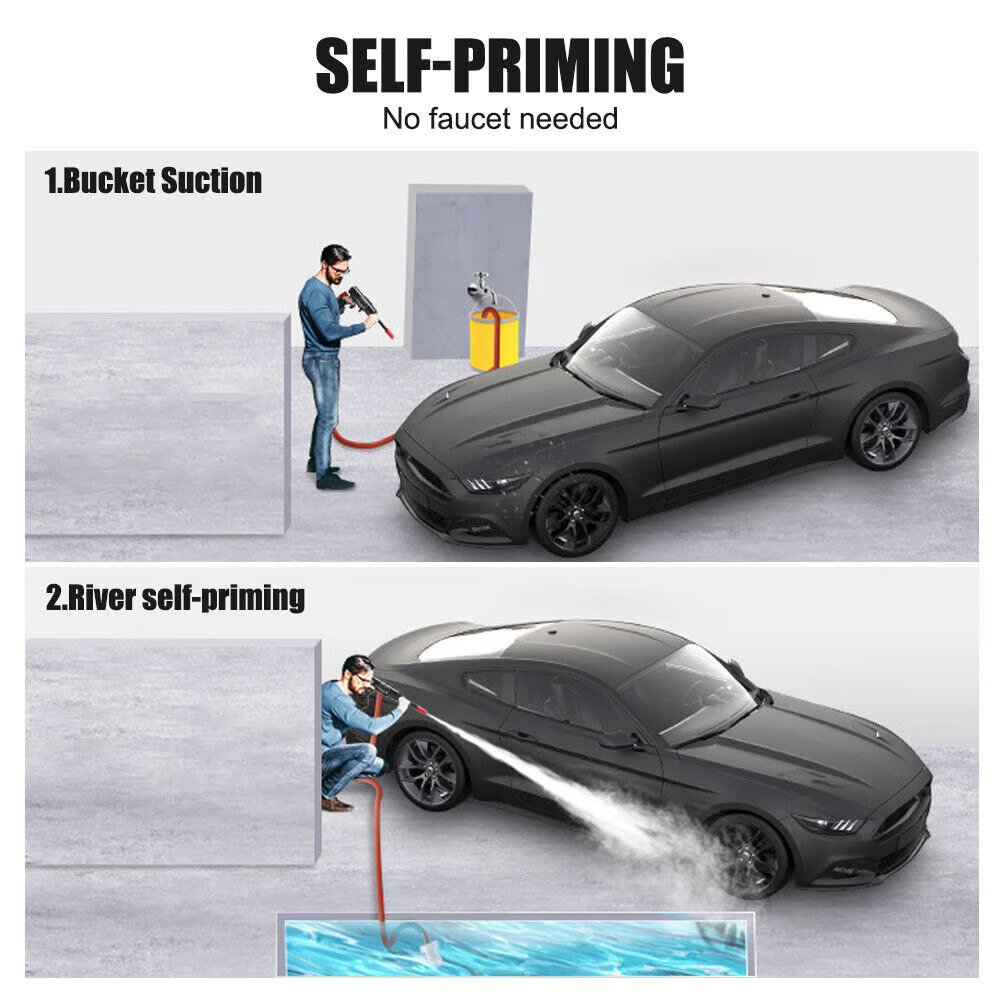 Cordless Portable High Pressure Spray Water Gun Set image 10