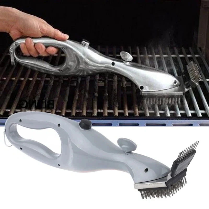 Barbecue Grill Outdoor Steam Cleaning Brush BBQ Cleaner Charcoal Scraper image 3