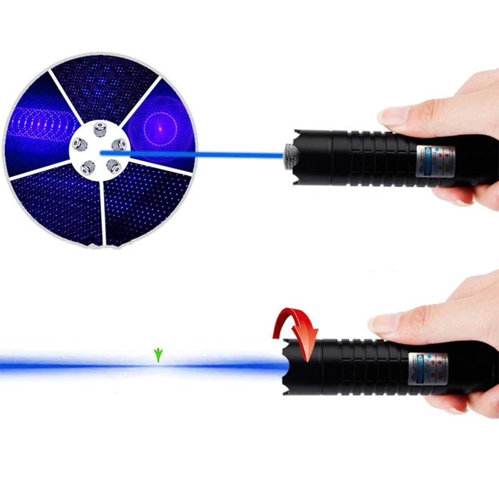Burning Blue High-Power Tactical Laser Torch- Military Grade Flashlights image 2