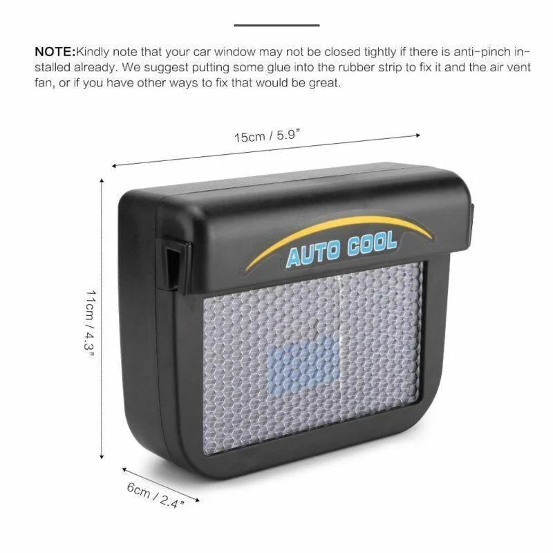 Vehicle Solar Powered Car Vent Window Fan image 6