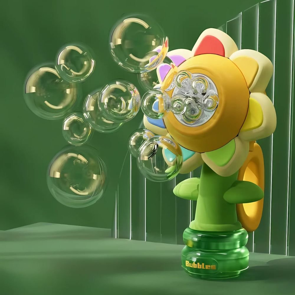 Dancing Sunflower LED Bubble Maker Toy image 2