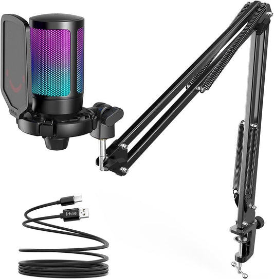 Gaming PC Microphone Podcast Condenser Mic image 0