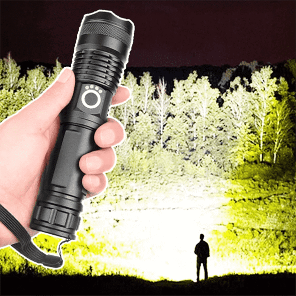 90000 Lumens Xhp50.2 Most Powerful Flashlight image 1