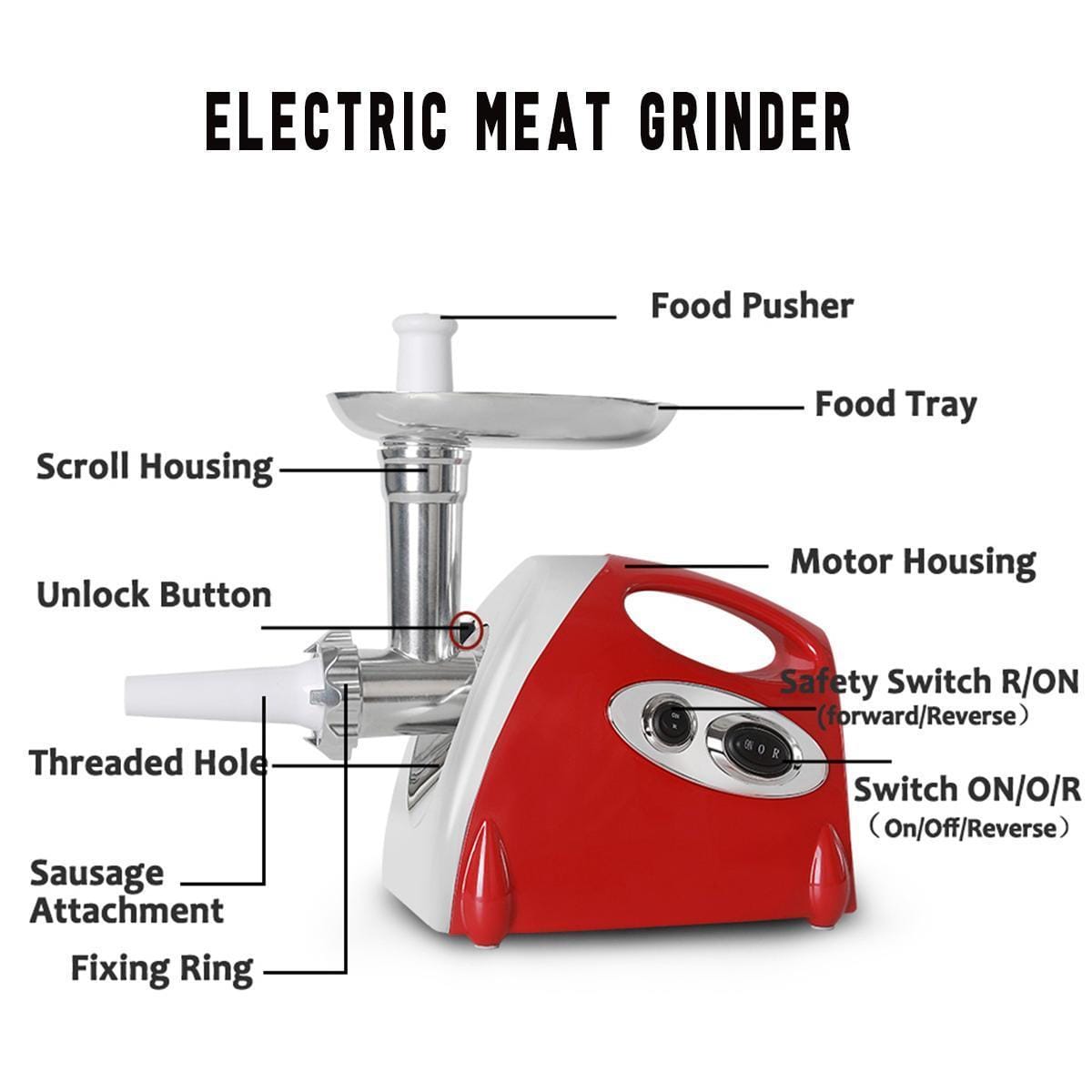 Premium Electric Meat and Sausage Grinder image 3