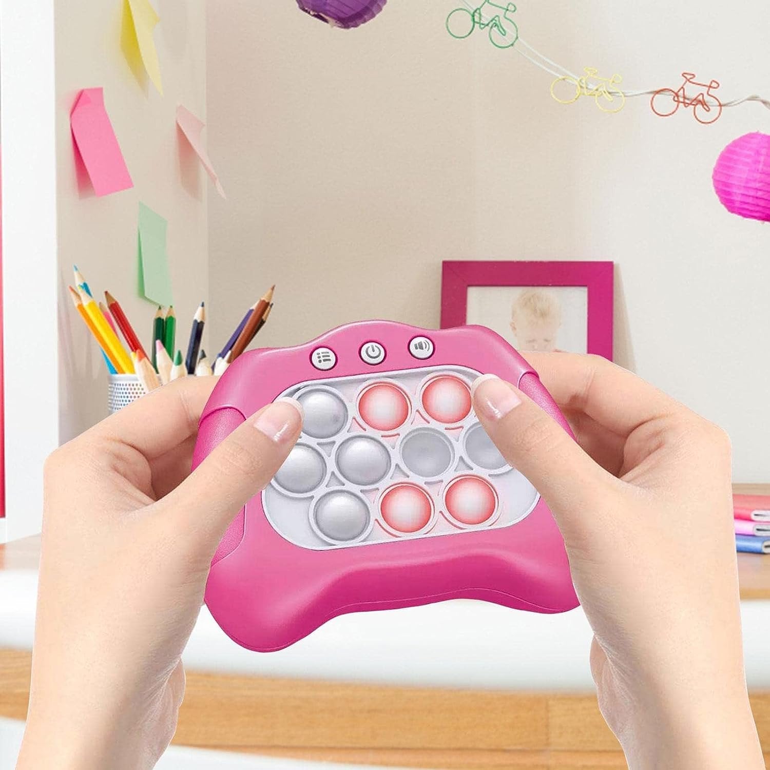 Rapid Pop Light Up Fidget Bubble Game Console image 4