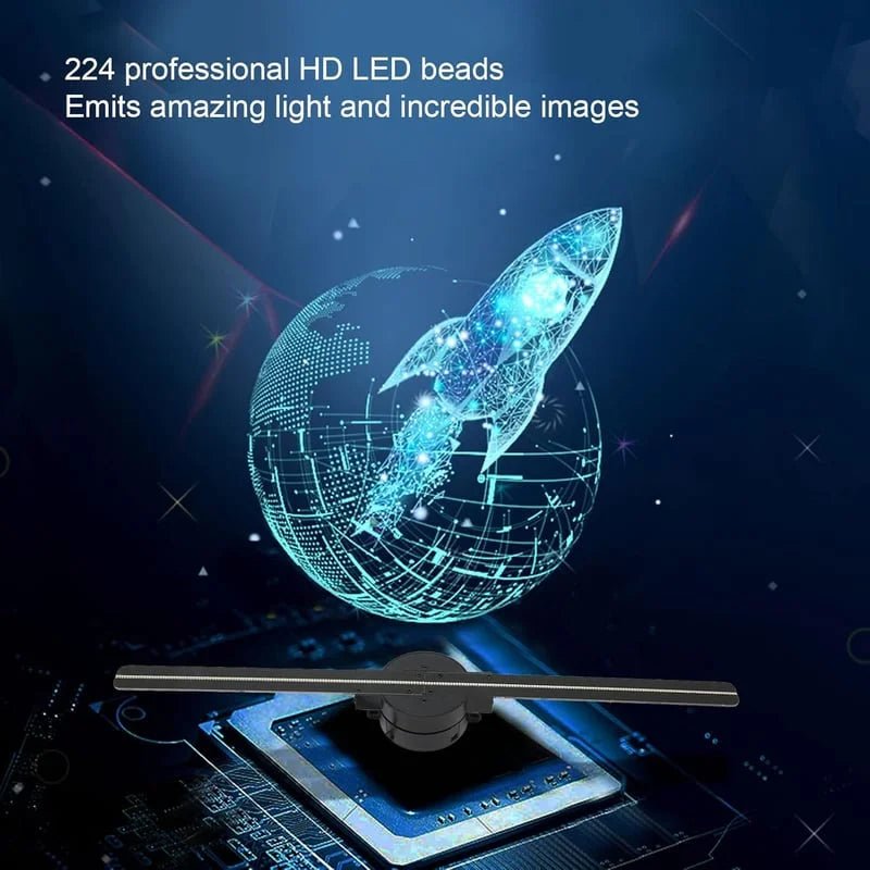 3D Hologram LED Fan Projector image 1
