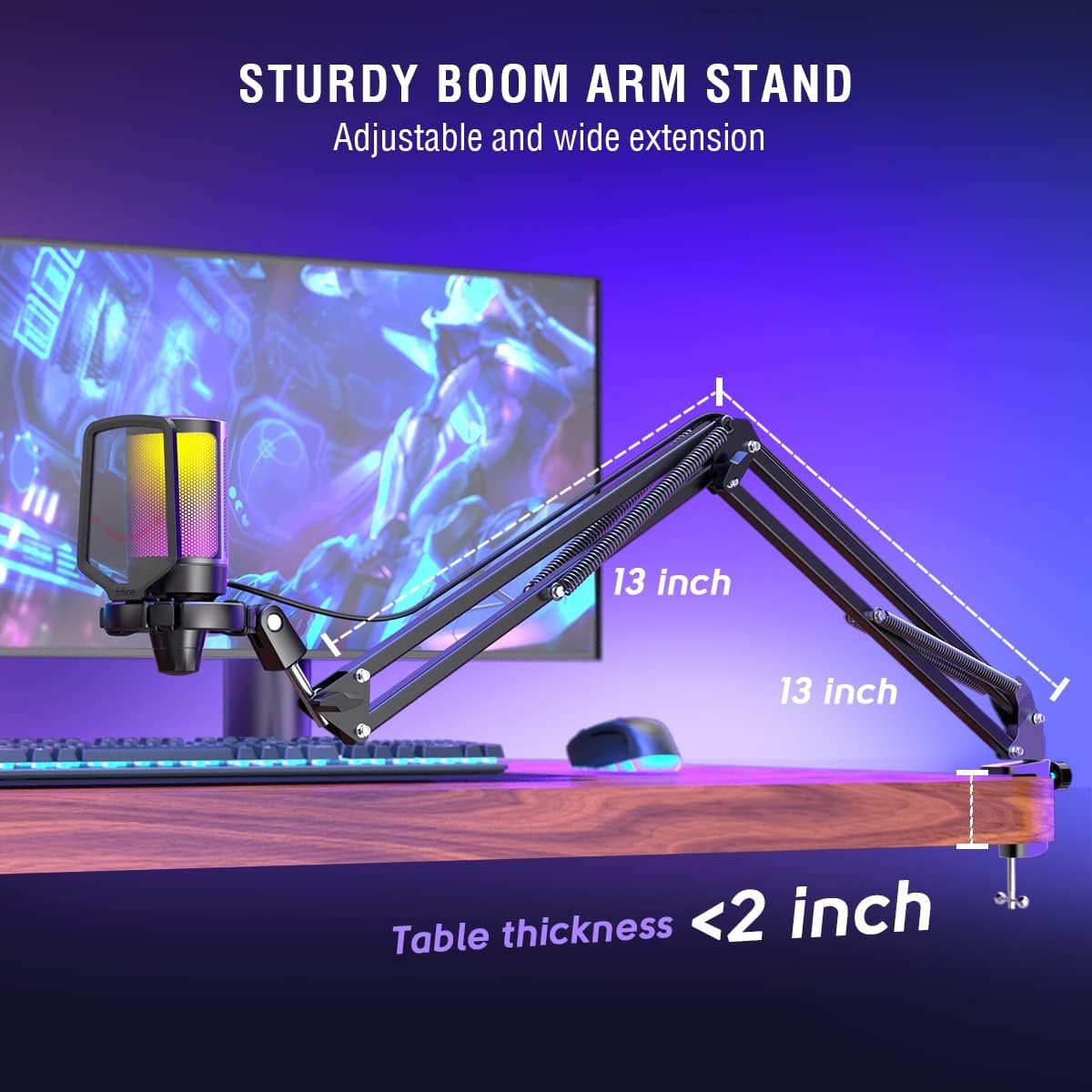 Gaming PC Microphone Podcast Condenser Mic image 6