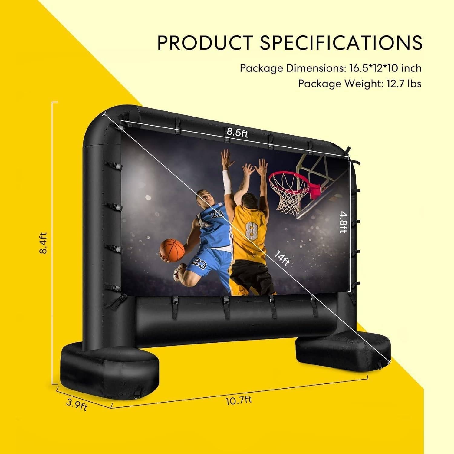 Outdoor Movie Screen And Projector image 6