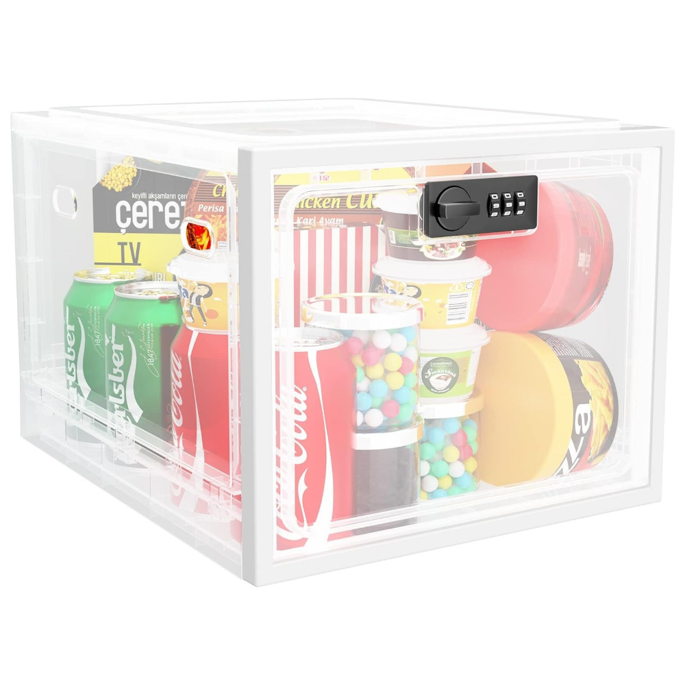 Heavy Duty Lockable Refrigerator Food Organizer Storage Bin image 3