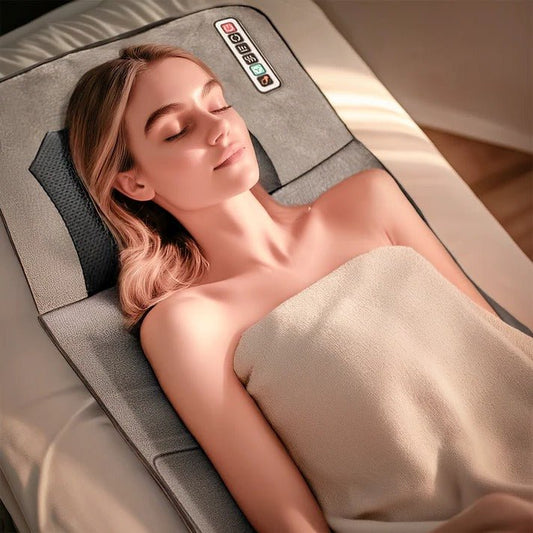 Shiatsu Massage Mat with Heat – Relaxing Full-Body Electric Mattress Pad image 0