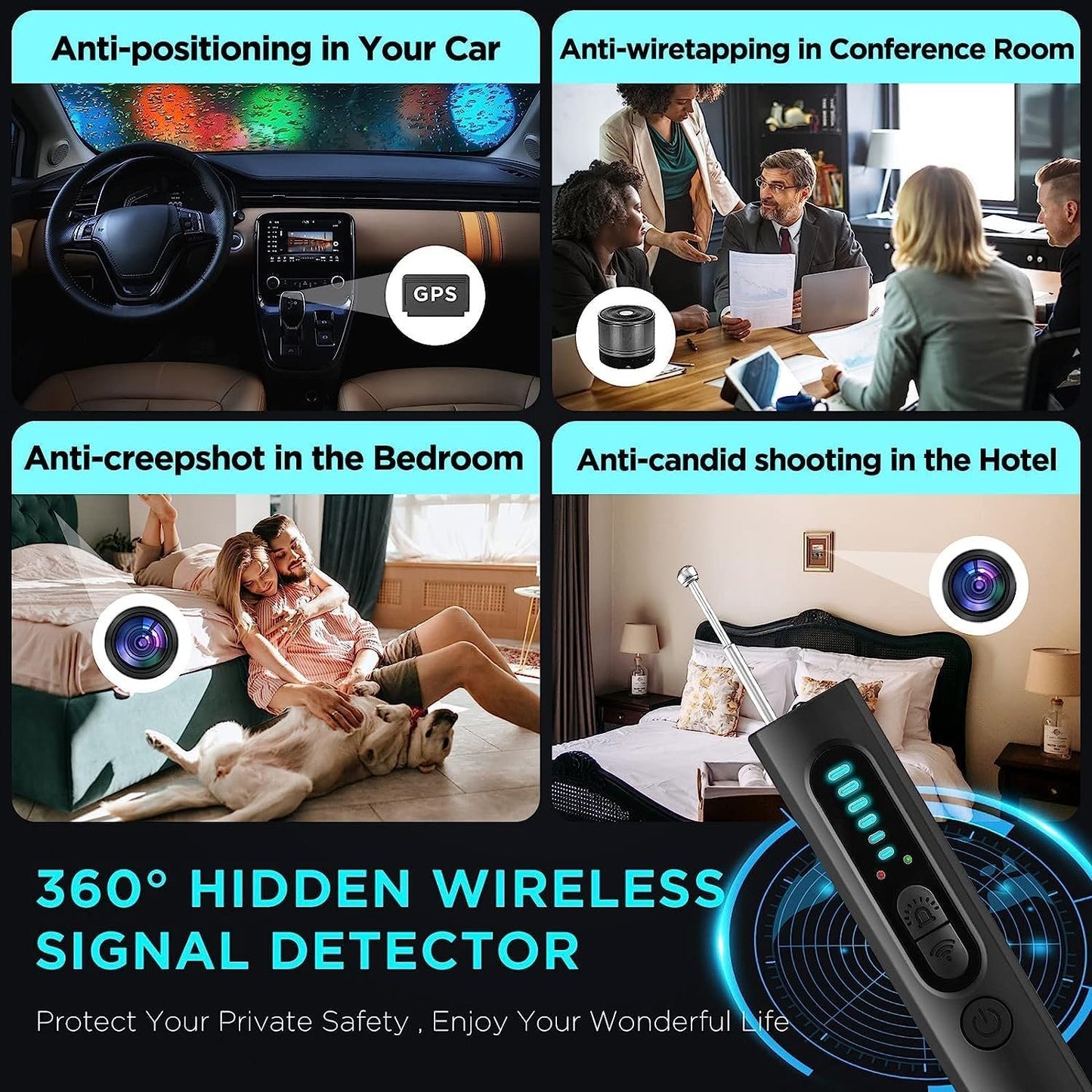 Hidden Camera Detector (Military Grade, with built-in RF and GPS Tracking Detection) image 3