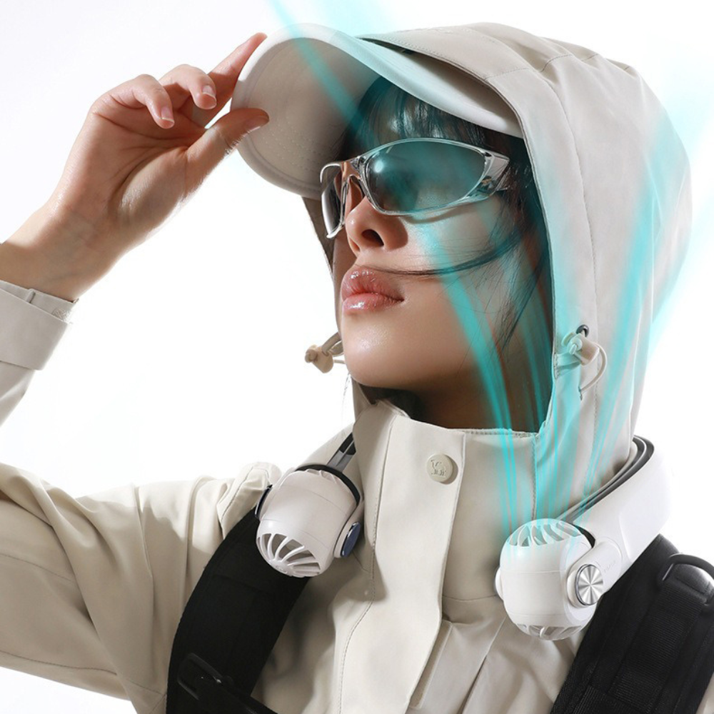 Wearable Rechargeable Summer Travel Neck Cooling Fan image 8