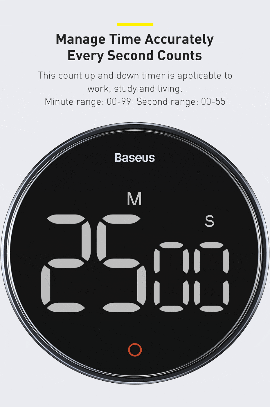 Premium Digital Kitchen Cooking Pomodoro Timer image 6