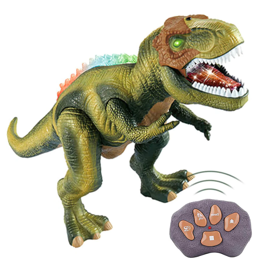 Remote Control T-Rex Dinosaur With LED Light Up, Walking & Roaring Realistic Dinosaur Toys image 3