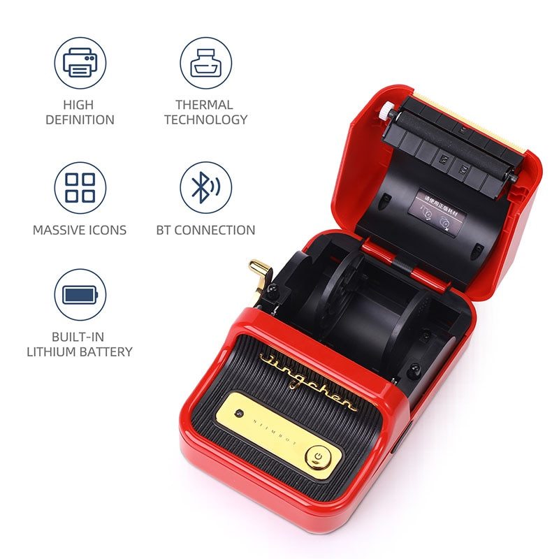 Portable Label Maker Thermal Sticker Printer Self-Adhesive image 5